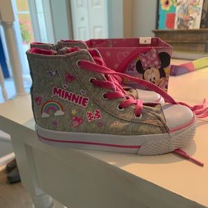 Disney Minnie Mouse high top sneakers - Size 9T